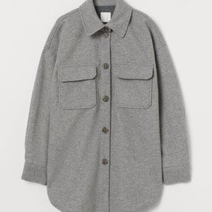 H&M Jersey Shacket - Gray